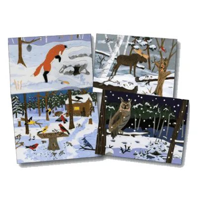 Winter Wildlife Notecard Pack