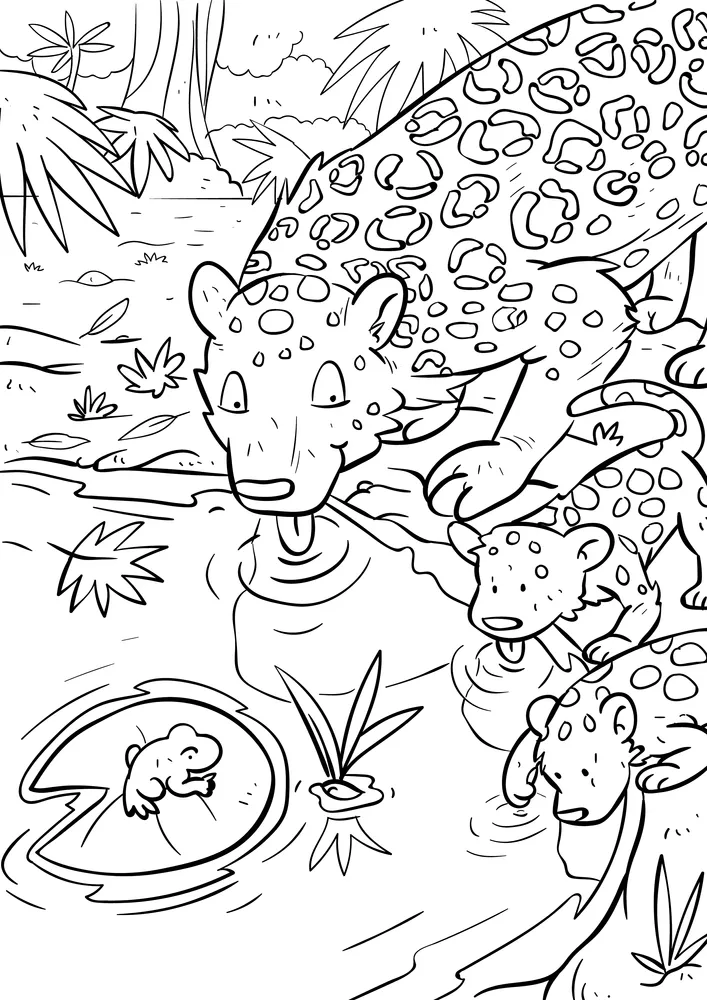 World of Animals Coloring Book - Digital Download