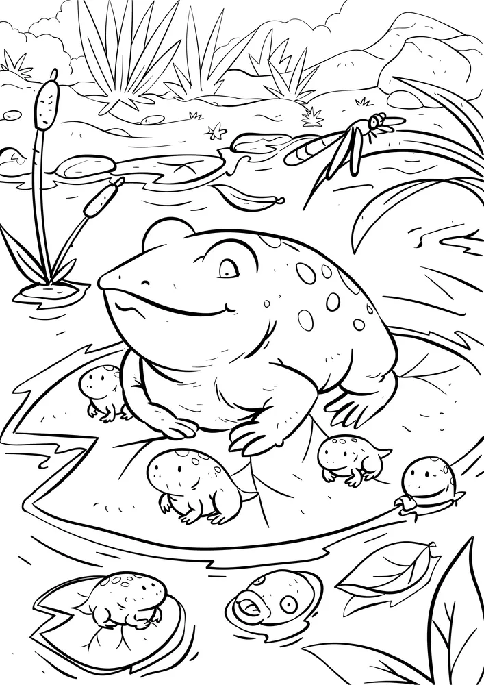 World of Animals Coloring Book - Digital Download