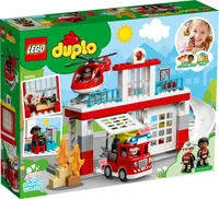 DUPLO Fire Station and Helicopter