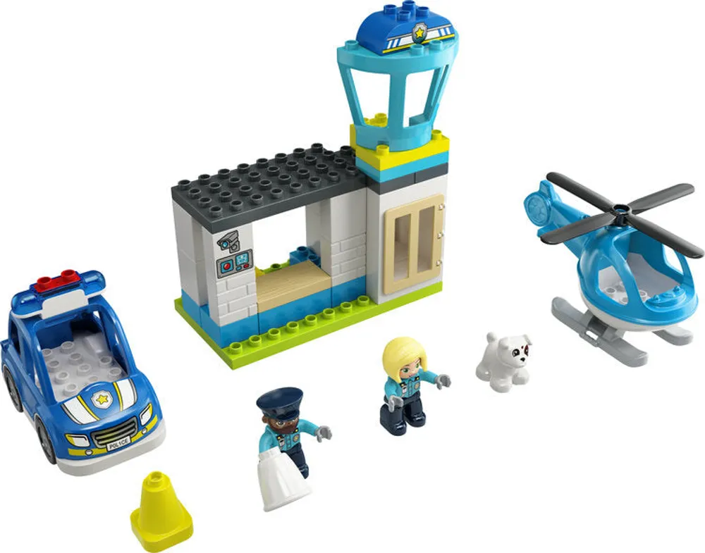 DUPLO Police Station and Helicopter