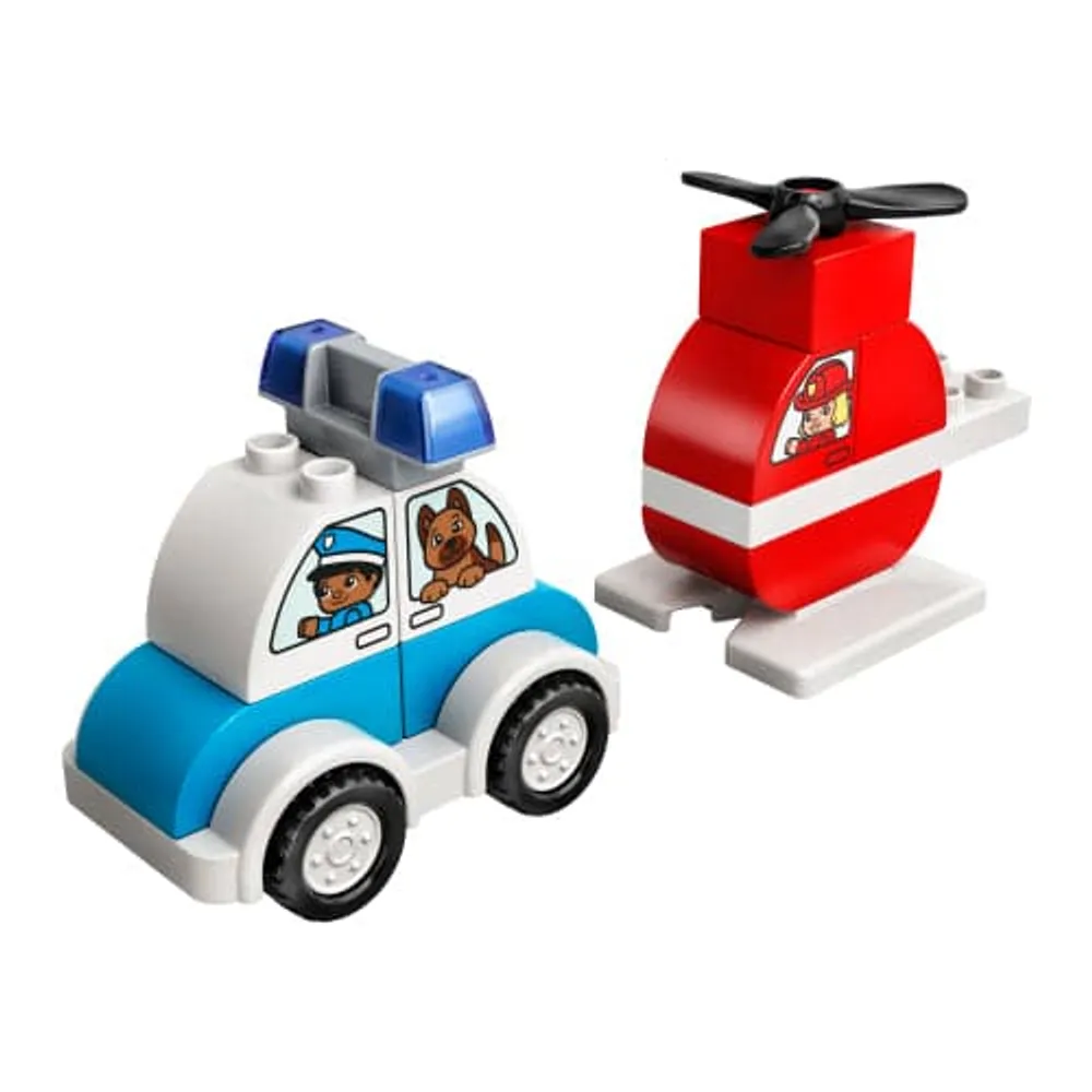 Fire Helicopter & Police Car DUPLO Town