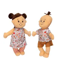 Wee Baby Stella Twin Dolls - Beige with Brown Hair
