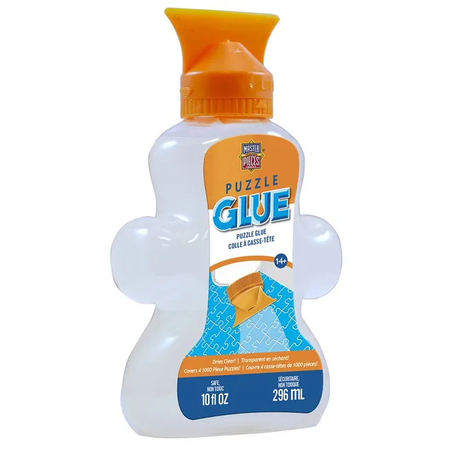 Masterpieces Puzzles Puzzle Glue - 5 oz. Bottle with Sponge Applicator -  Clear