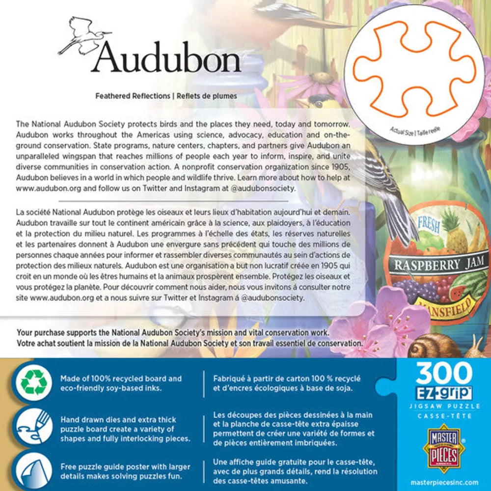 Audubon - Feathered Reflections - 300pc EZGrip Puzzle