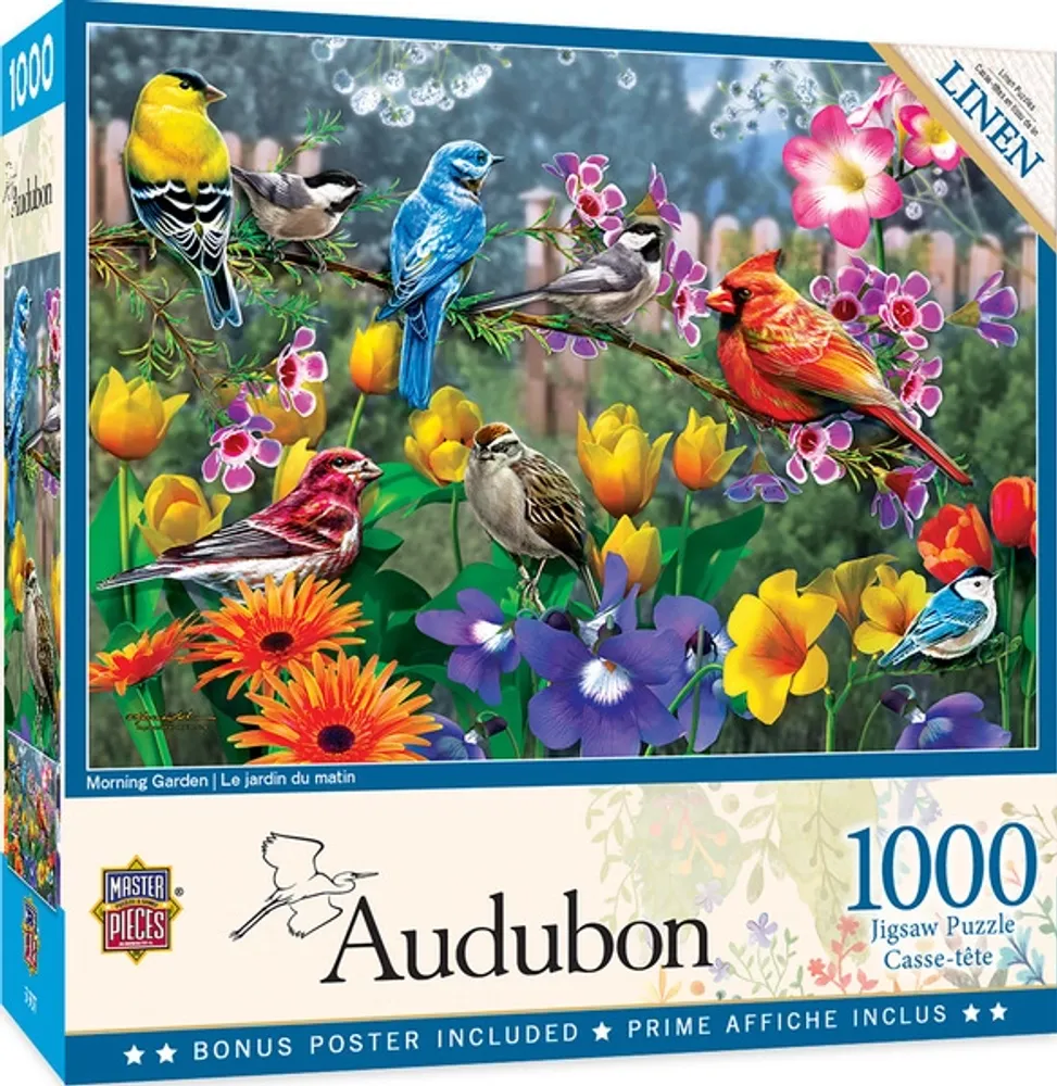 Audubon - Morning Garden - 1000pc Puzzle
