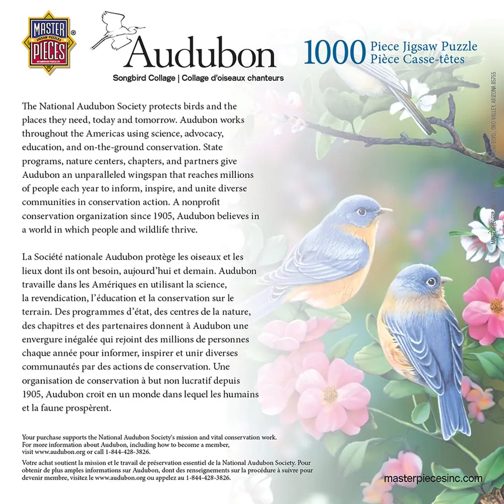 Audubon - Songbird Collage - 1000pc Puzzle