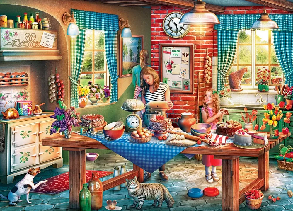 Childhood Dreams - Baking Bread - 1,000 Piece Puzzle