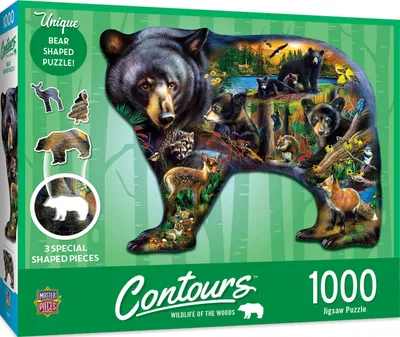 Contours - Wildlife of the Woods - 1000pc Shaped Puzzle