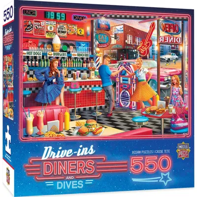 Drive-Ins, Diners, and Dives - Good Times Diner - 550pc Puzzle