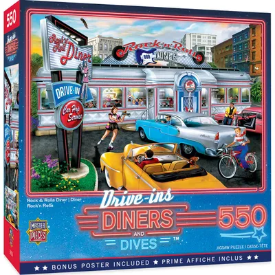 Drive-Ins, Diners, and Dives - Rock and Rolla Diner - 550pc Puzzle