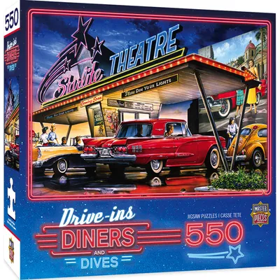 Drive-Ins, Diners, and Dives - Starlite Drive-In - 550pc Puzzle
