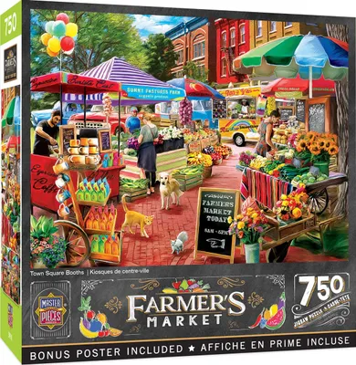 Farmer's Market - Town Square Booths - 750pc Puzzle