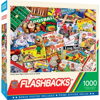 Flashbacks - Family Game Night - 1000pc Puzzle