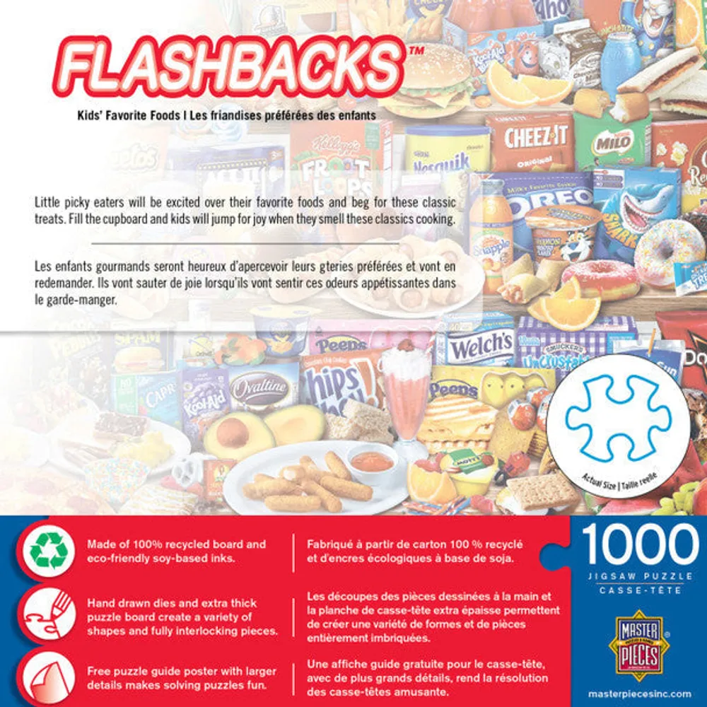 Flashbacks - Kids Favorite Foods - 1000pc Puzzle