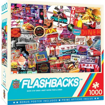 Flashbacks - Quick Stop Diner - 1000pc Puzzle