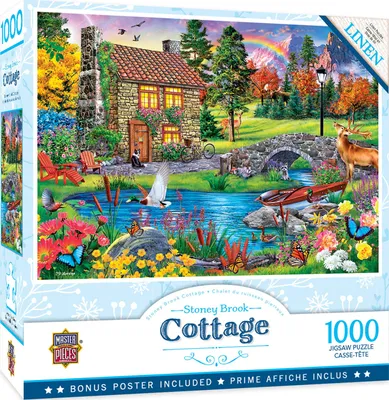Flower Cottages - Stoney Brook Cottage - 1000pc Puzzle