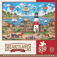 Heartland Collection - Balloons Over the Bay - 550pc Puzzle