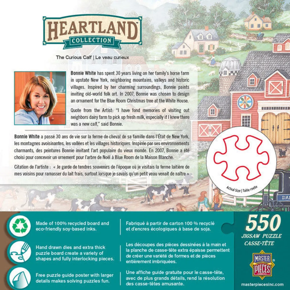 Heartland Collection - The Curious Calf - 550pc Puzzle