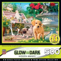 Hidden Images Glow In The Dark - Afternoon at the Park - 500pc Puzzle
