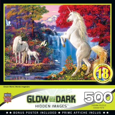 Hidden Images Glow In The Dark - Dream World - 500pc Puzzle