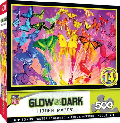Hidden Images Glow In The Dark - Metamorphosis - 500pc Puzzle