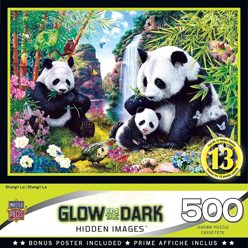 Hidden Images Glow In The Dark - Shangri La - 500pc Puzzle