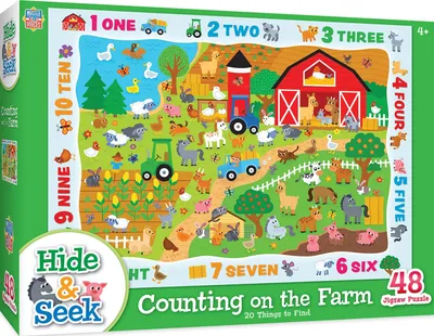 Hide & Seek - Counting on the Farm - 48pc Puzzle
