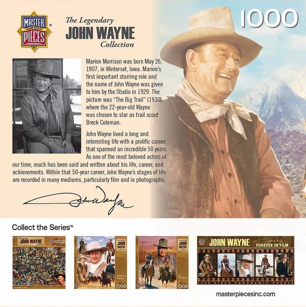 John Wayne - On the Trail - 1000pc Puzzle