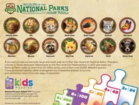 Jr Ranger - Animals of the National Parks - 100pc Puzzle