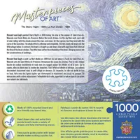 Masterpieces of Art - Starry Night - 1000pc Puzzle