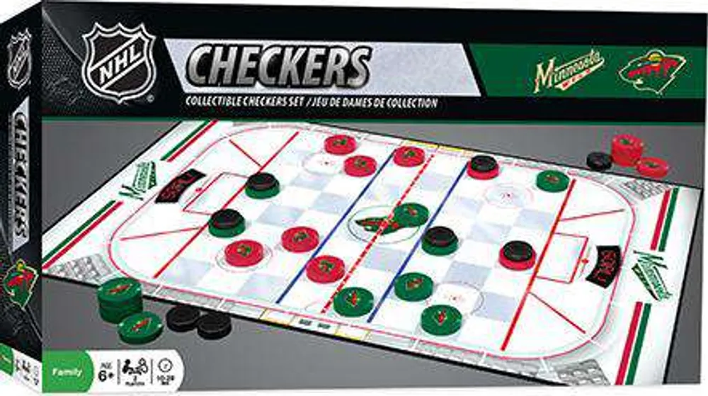 Minnesota Wild - Checkers Board Game