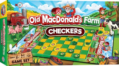 Old MacDonald's Farm Checkers Board Game