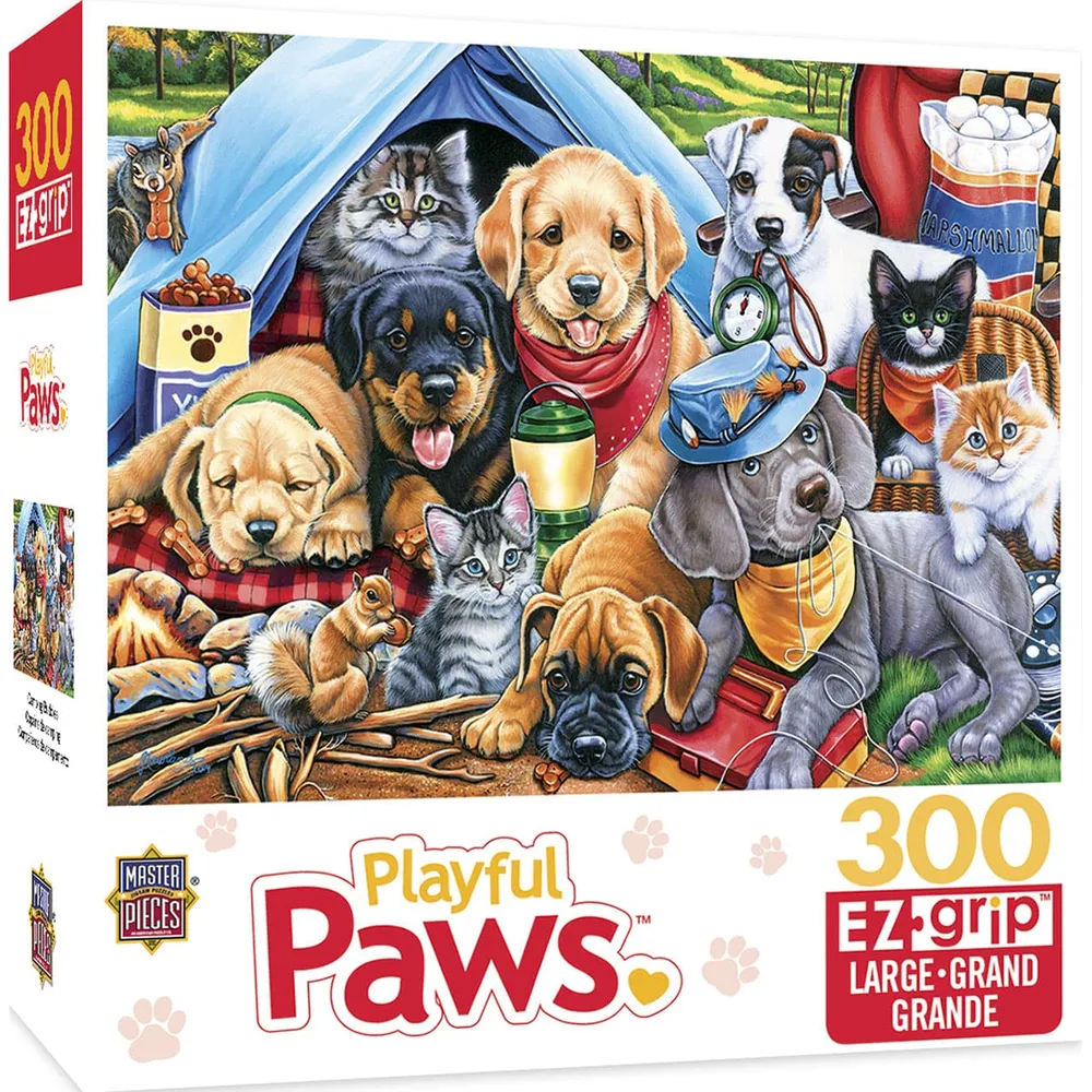 Playful Paws - Camping Buddies - 300 Piece EzGrip Puzzle