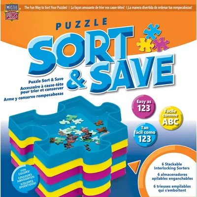 Puzzle Sort & Save - 6 Stackable Interlocking Sorters