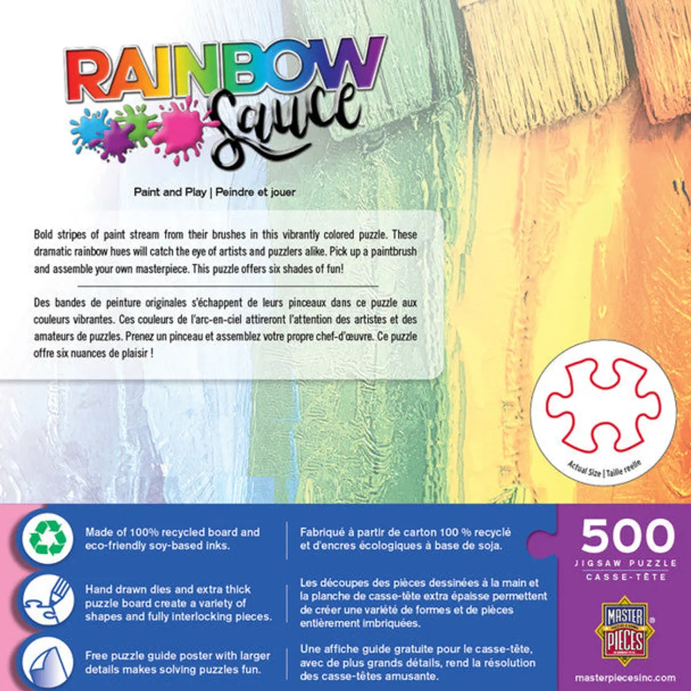 Rainbow Sauce - Paint and Play - 500pc Puzzle