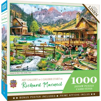 Richard Macneil Art Gallery - Canoes for Rent - 1000pc Puzzle