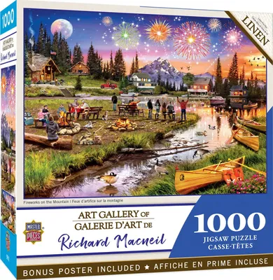 Richard Macneil Art Gallery - Fireworks on the Mountain - 1000pc Puzzle