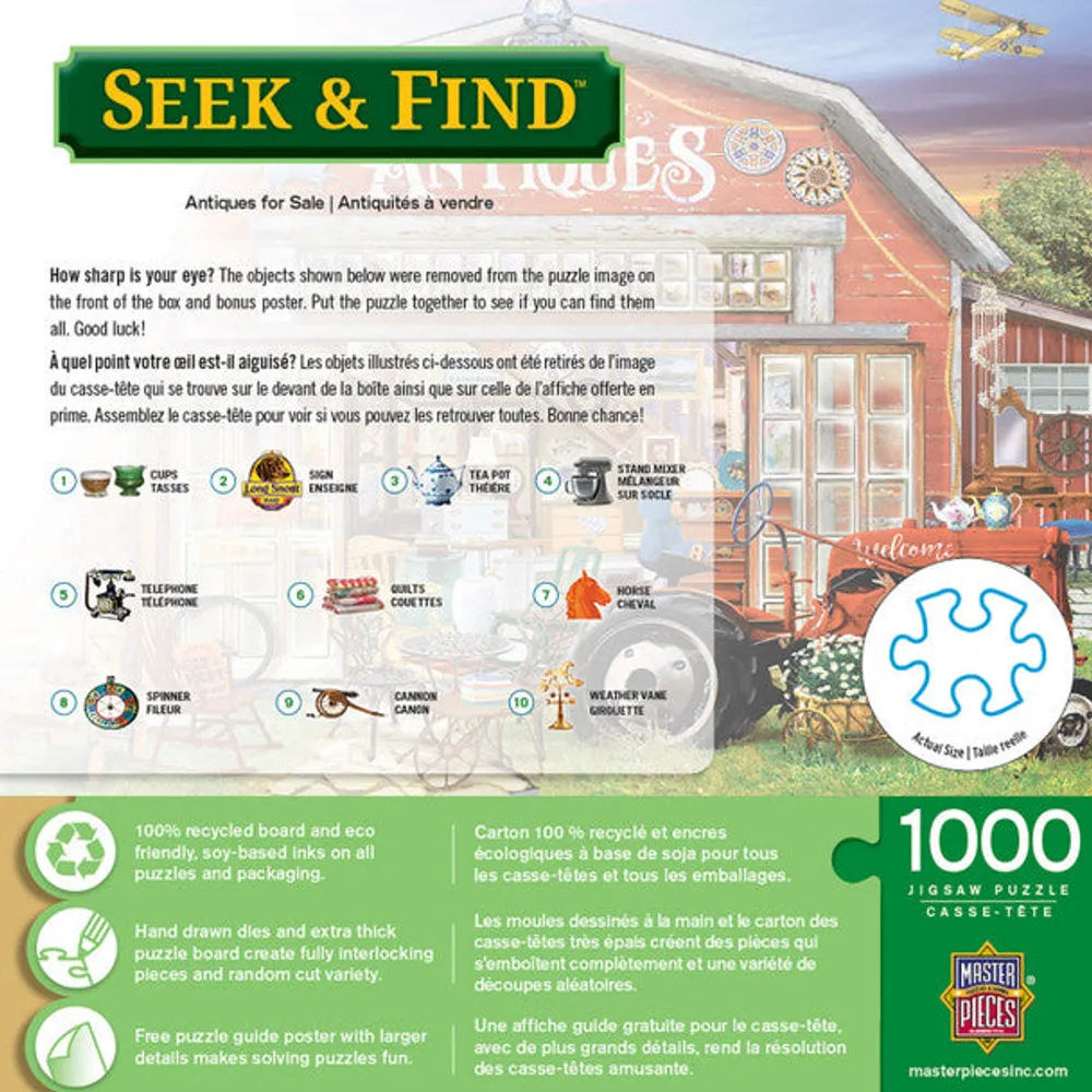 Seek & Find - Antiques for Sale - 1000pc Puzzle