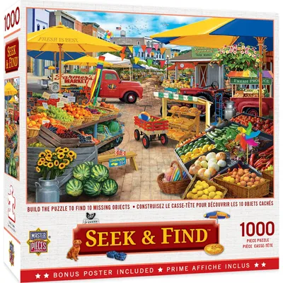 Seek & Find - Market Square - 1000pc Puzzle