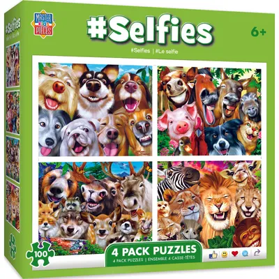 Selfies - 4-Pack - 100pc Puzzles