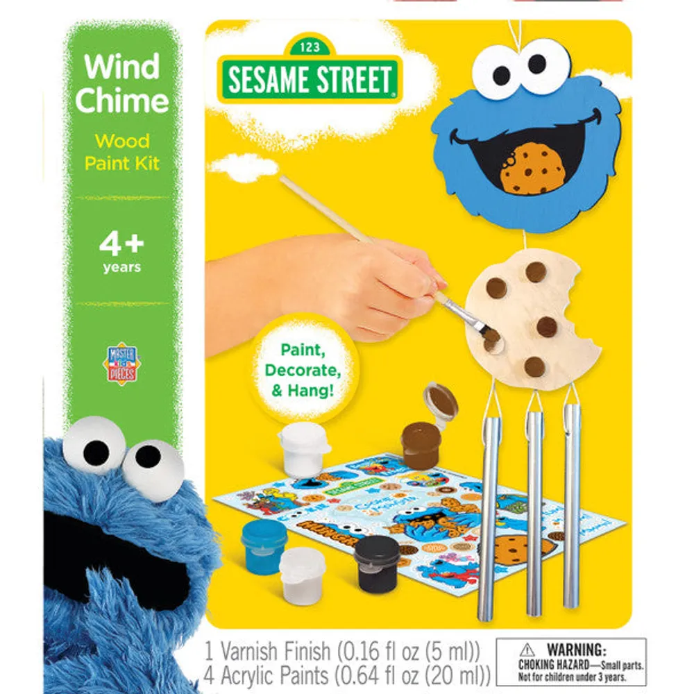Sesame Street Wind Chime Wood Paint Kit
