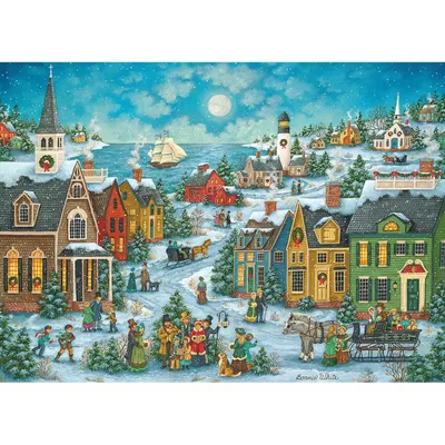 Signature Collection Holiday - Harborside Carolers - 1000pc Puzzle