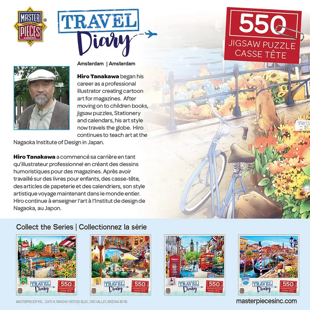 Travel Diary - Amsterdam - 550pc Puzzle