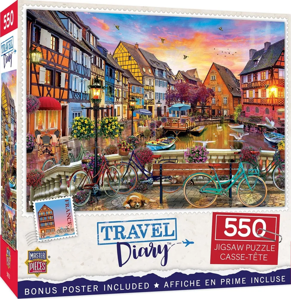 Travel Diary - Cycling at Colmar, France - 550pc Puzzle