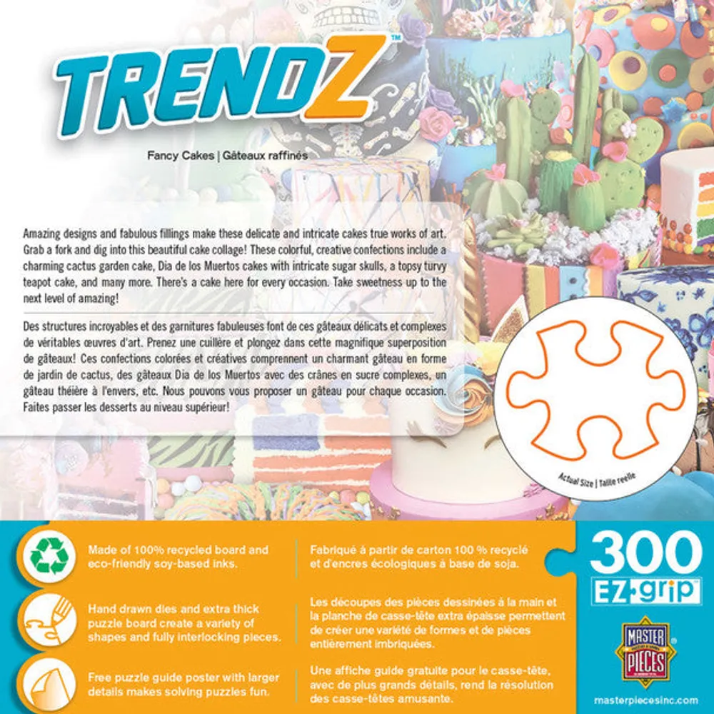Trendz - Fancy Cakes - 300pc EZGrip Puzzle