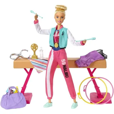 Barbie Gymnast Doll And Playset