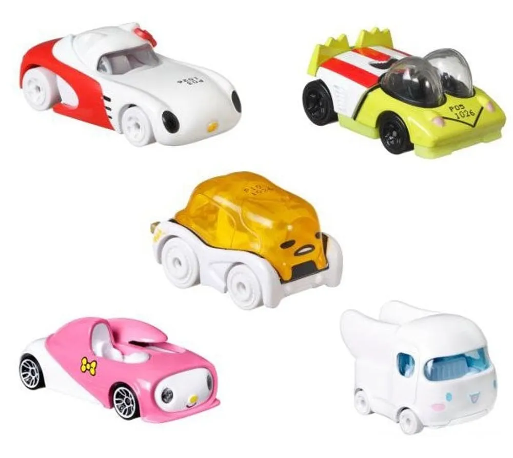 Hot Wheels Sanrio Character Cars Set of 5 - US