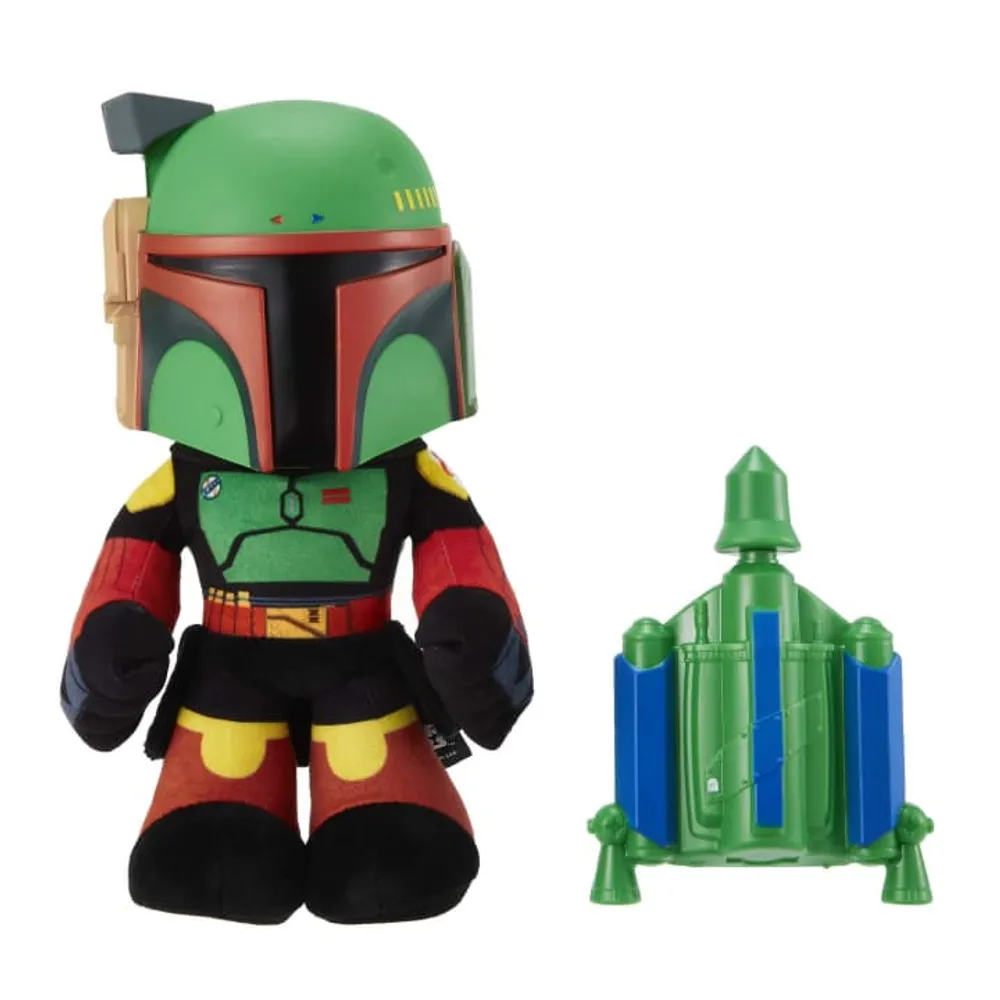 Star Wars Rocket Launching Boba Fett 12" Feature Plush