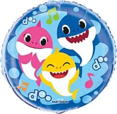 18" Baby Shark Foil Balloon